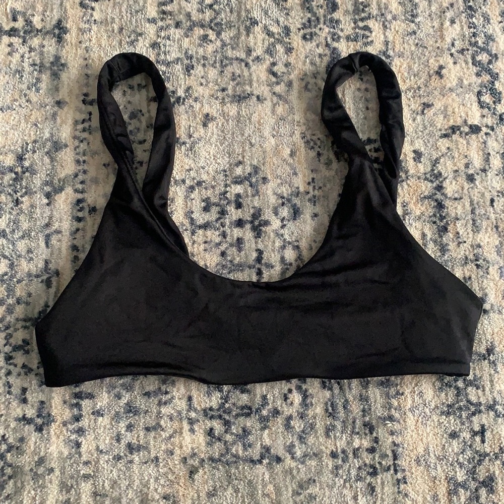 LA hearts black bikini top